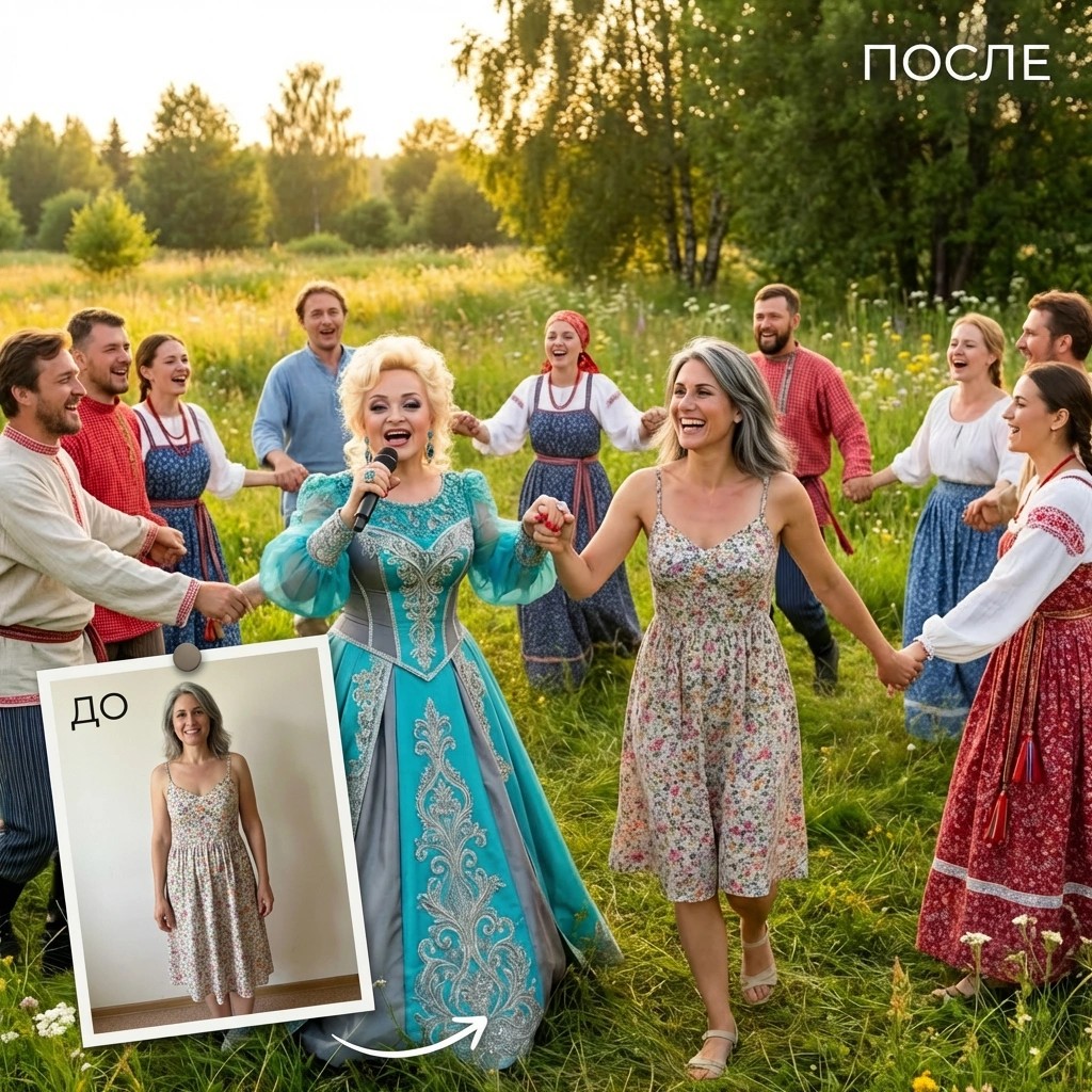 Пример фото со звездой - народное гуляние